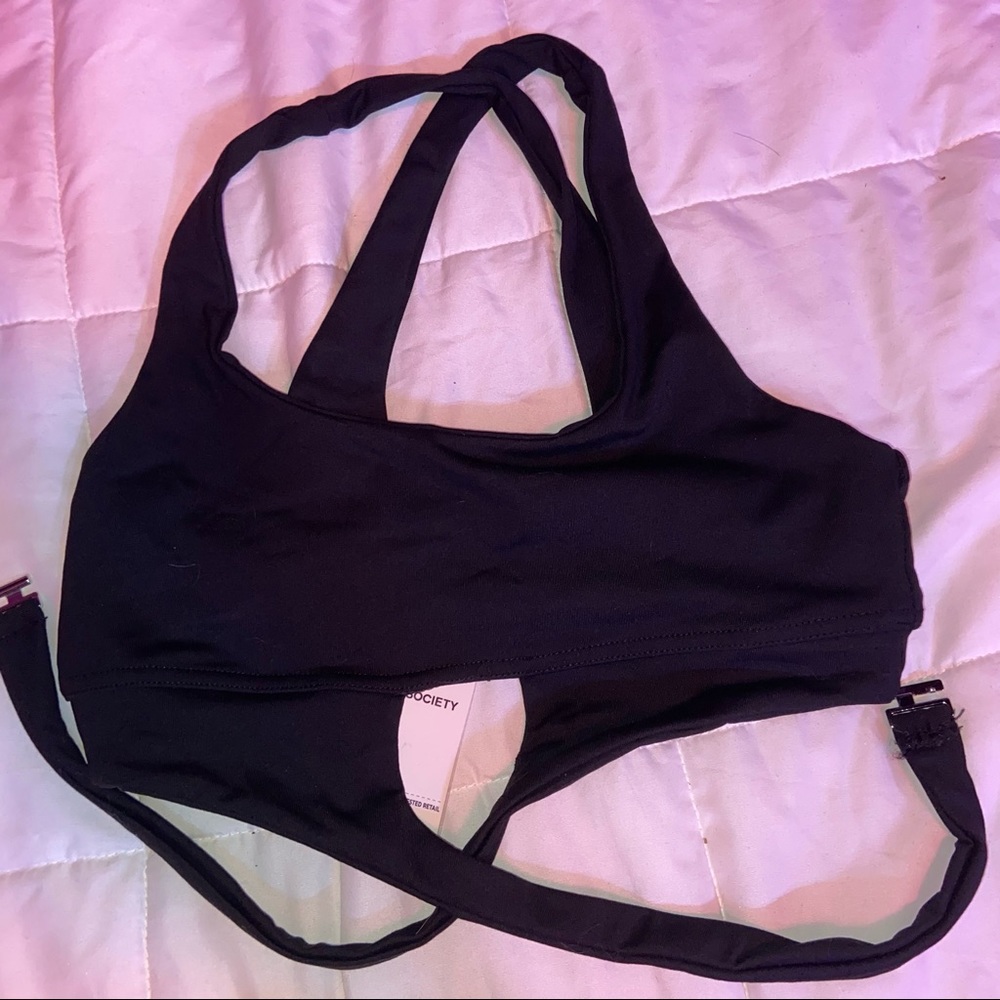 Dolls Kill: LA Society Wrap Around Top